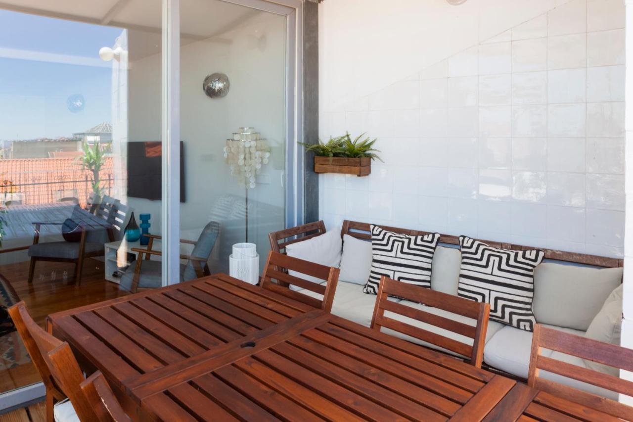 Amazing Rooftop Terrace With River And Historic City View 4 Bedrooms 4 Bathrooms Ac 19Th Century Building Chiado Lisbon Exterior photo